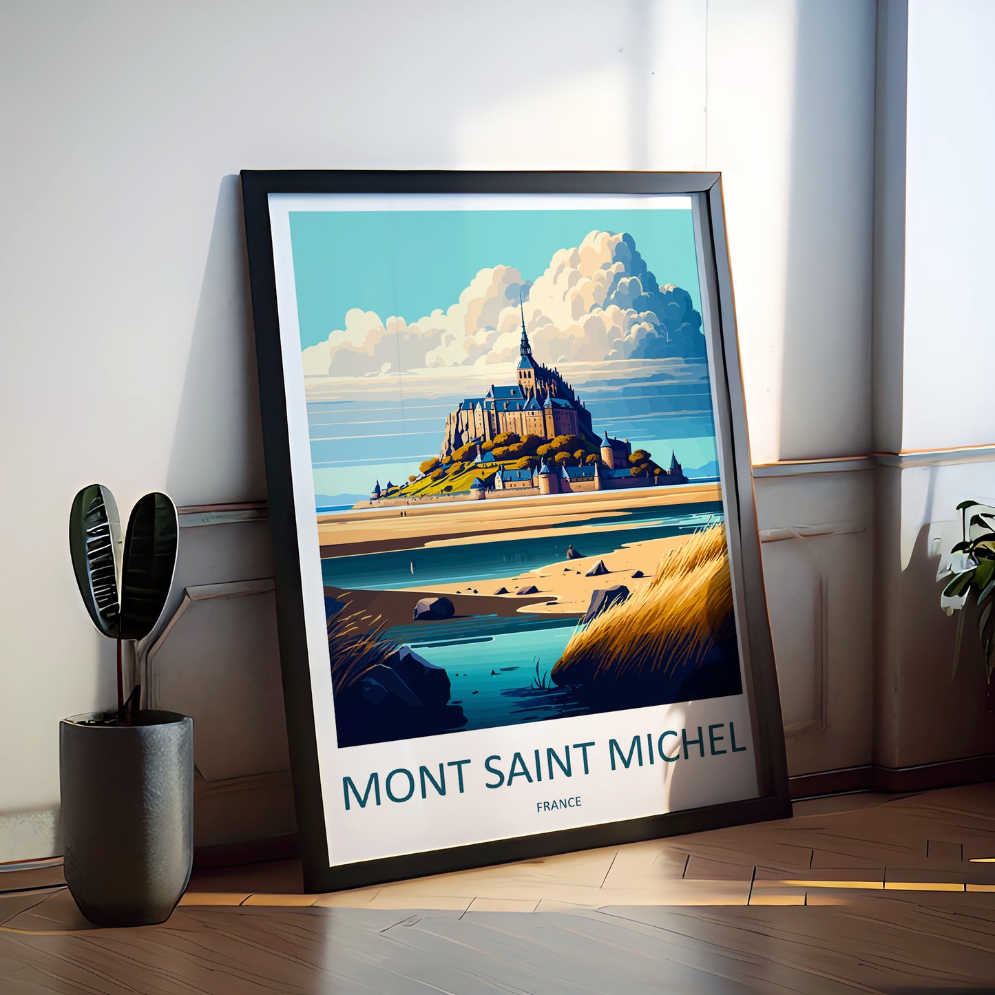 Mont Saint Michel Travel Poster