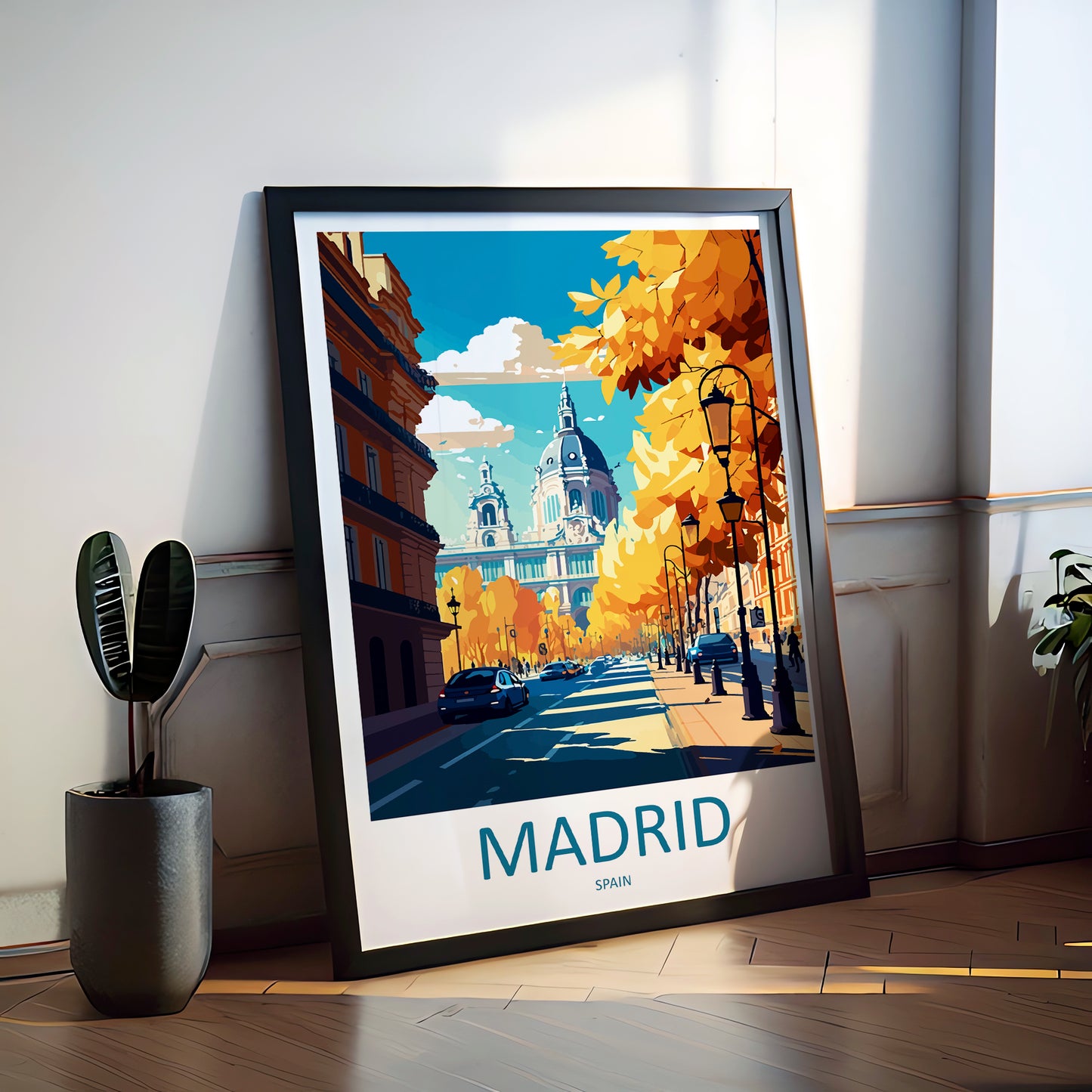 Madrid Spain Travel Poster