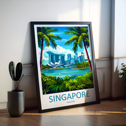 Singapore Asia Travel Poster