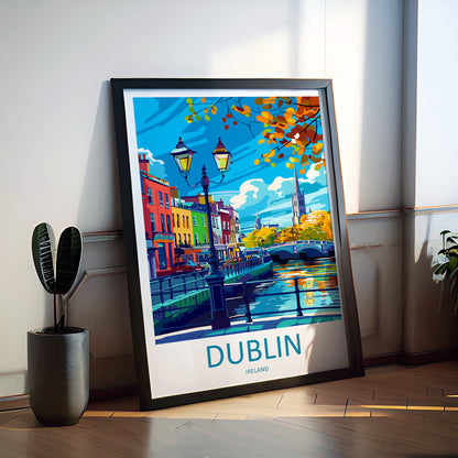 Dublin Ireland Travel Poster