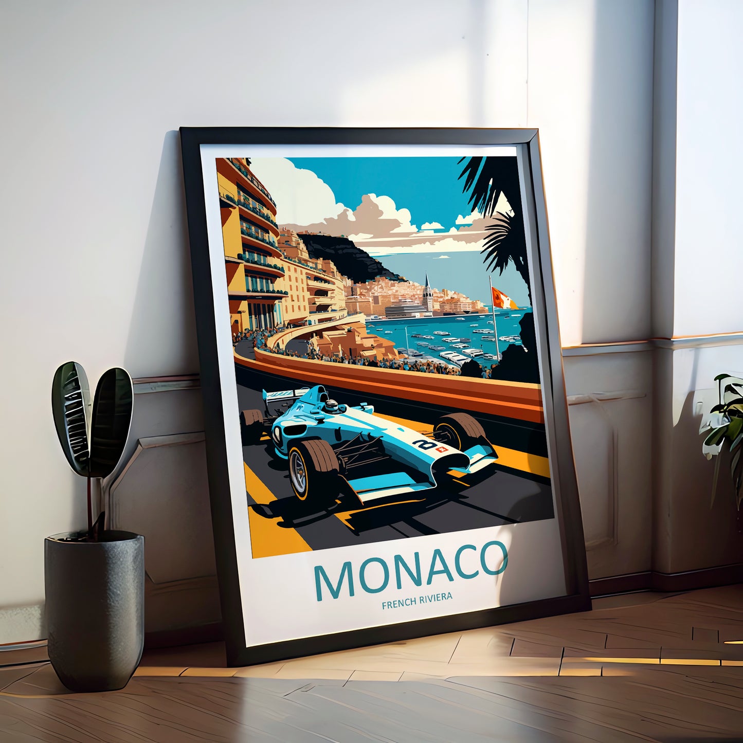 Monaco French Riviera Travel Poster