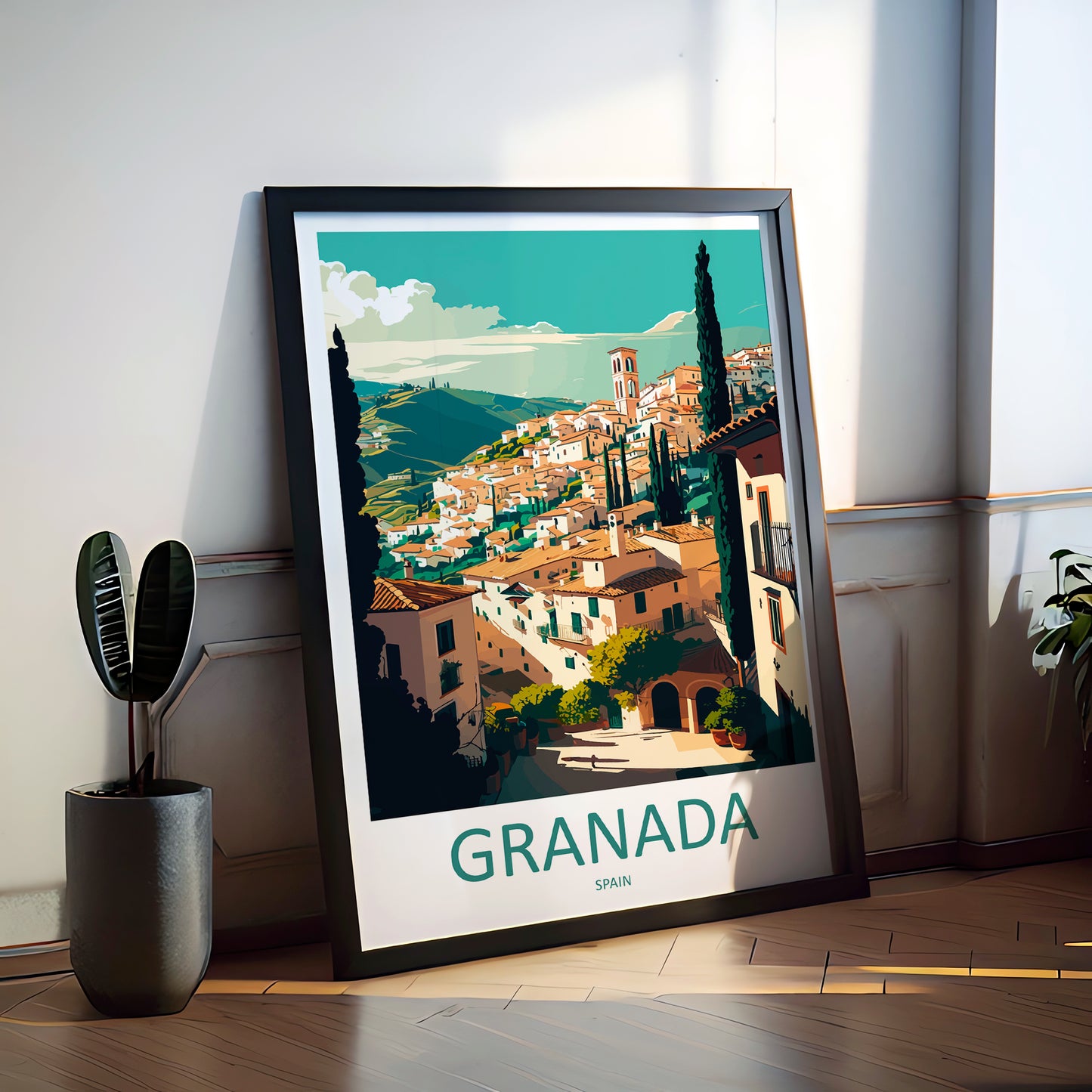 Granada Spain Travel Poster