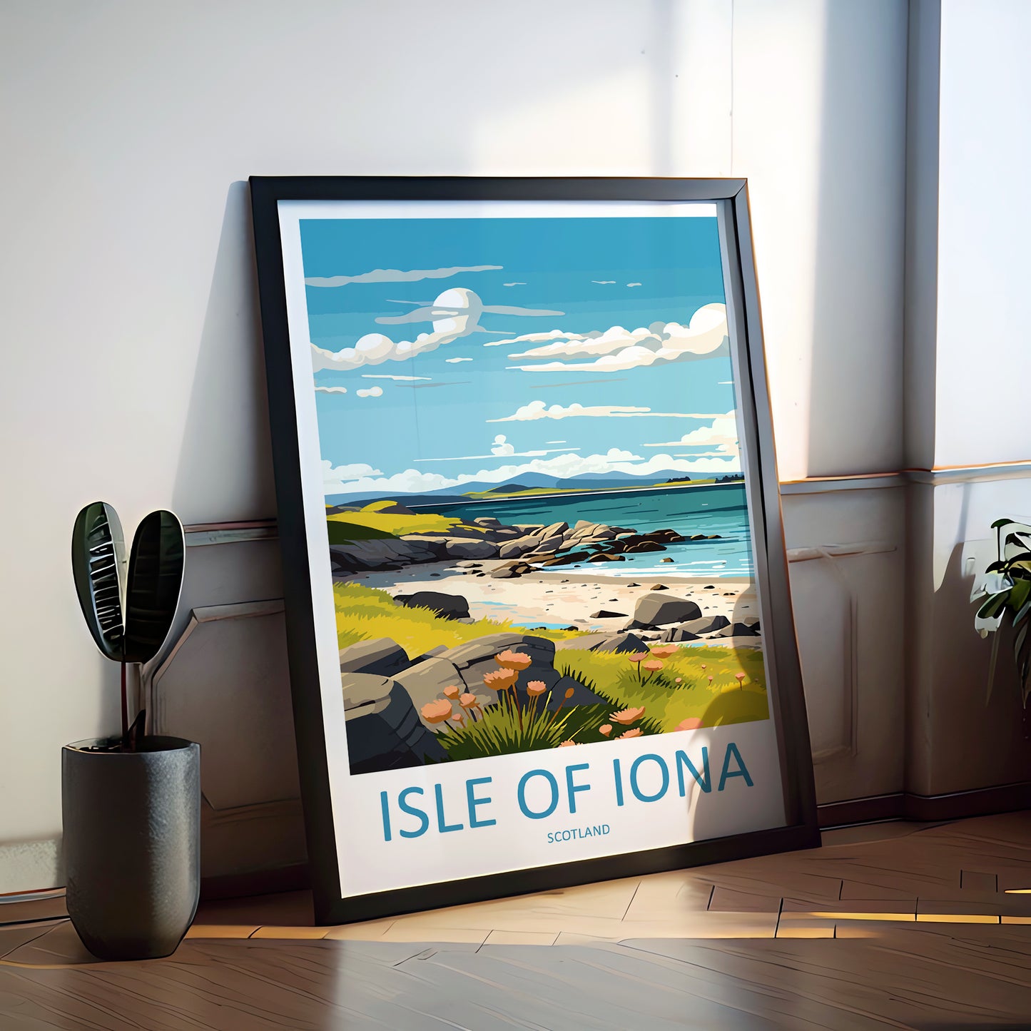 Isle Of Iona Scotland Travel Poster