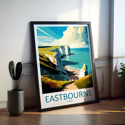 Eastbourne England Travel Poster