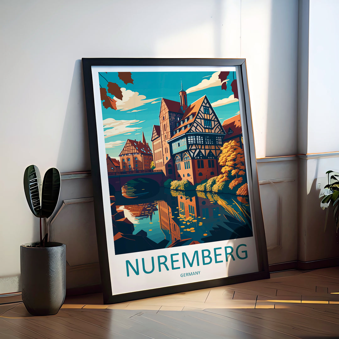 Nuremberg Germany Travel Poster
