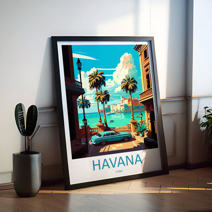 Havana Caribbean Travel Poster