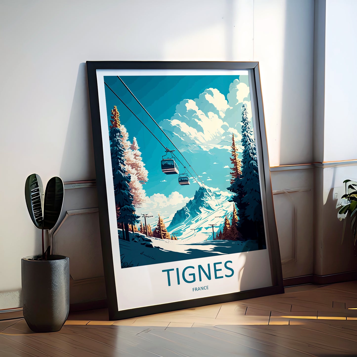 Tignes France Travel Poster