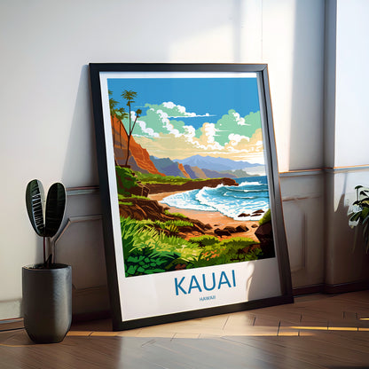 Kauai Hawaii USA Travel Poster