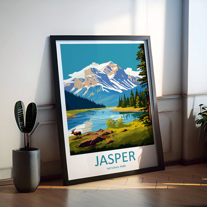 Jasper National Park Canada Travel Poster