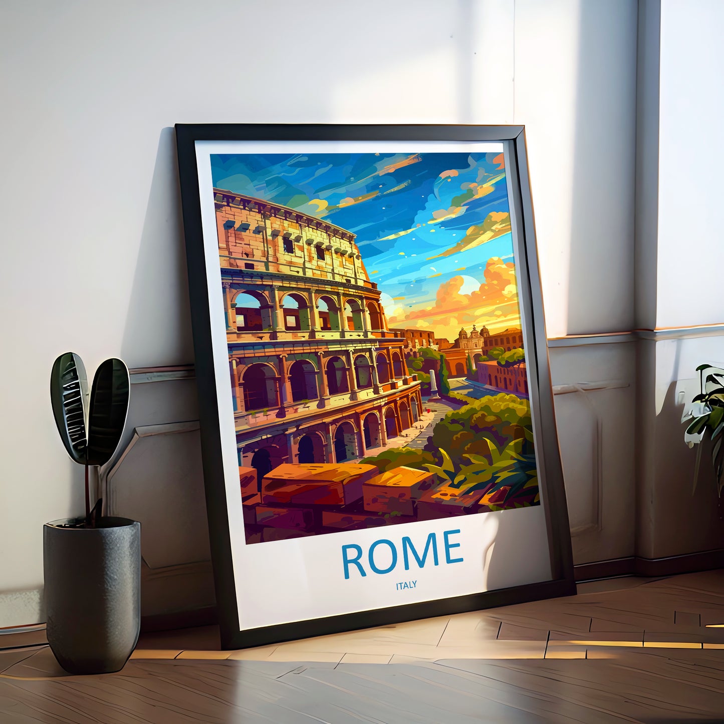 Rome Italy Travel Poster