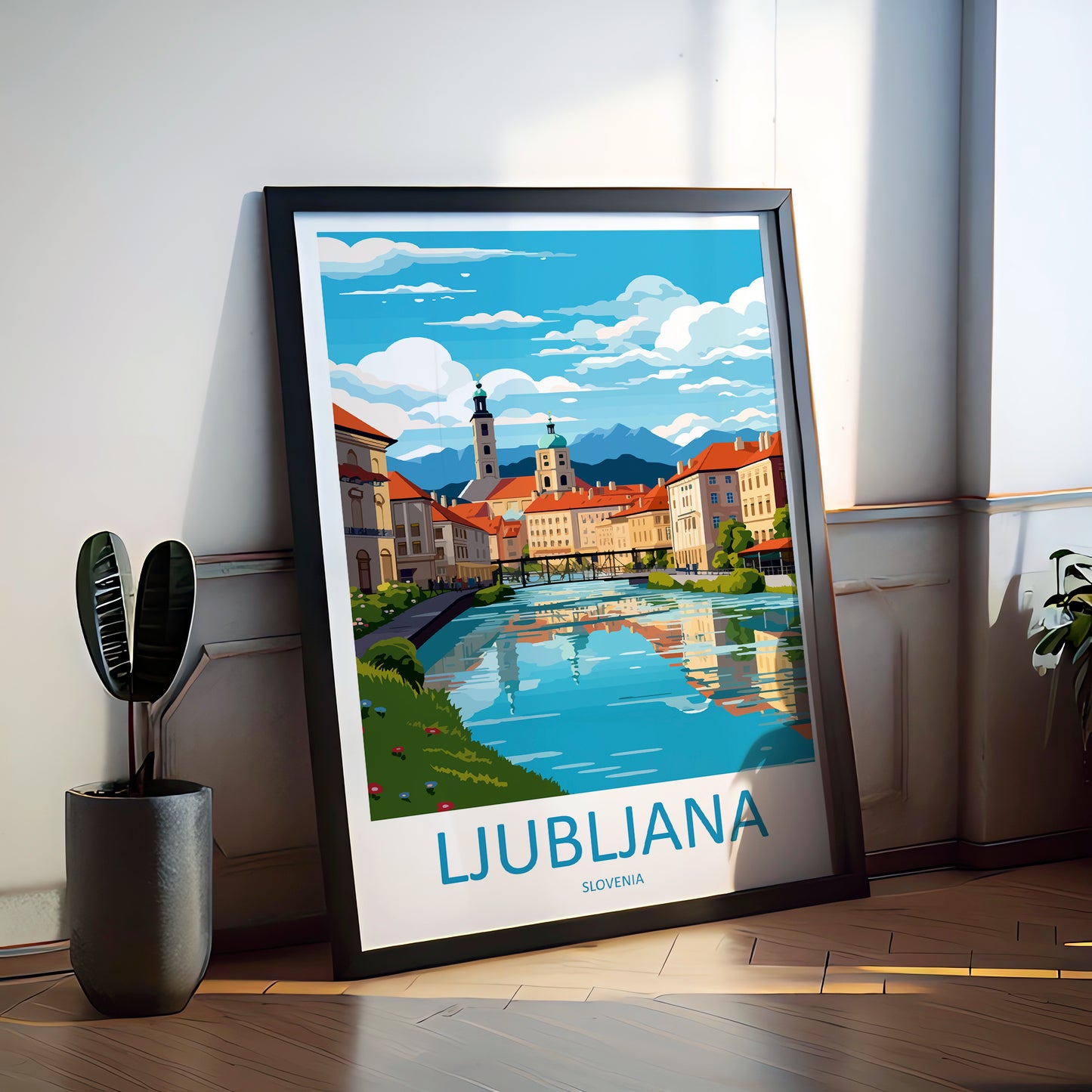 Ljubljana Slovenia Travel Poster