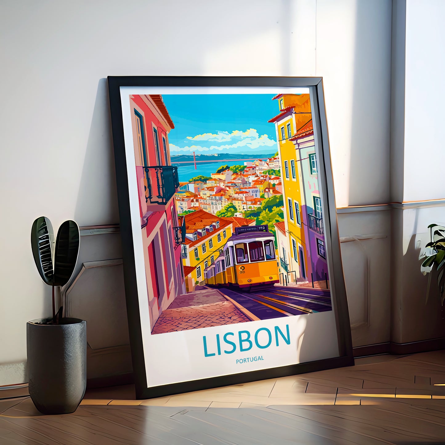 Lisbon Portugal Travel Poster