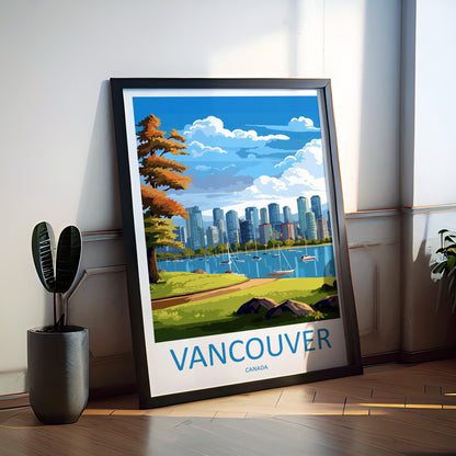 Vancouver Canada Travel Poster