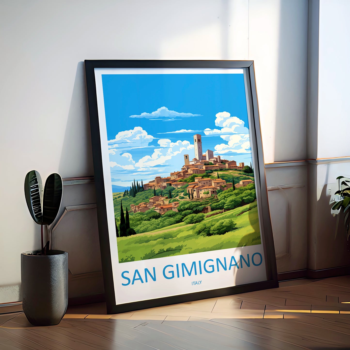 San Gimignano Italy Travel Poster