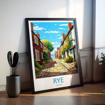 Rye England Travel Poster