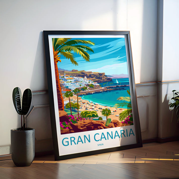 Gran Canaria Spain Travel Poster