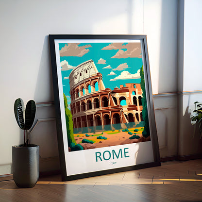 Rome Italy Travel Poster