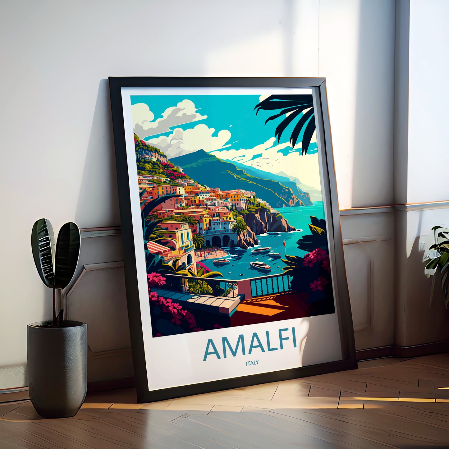 Amalfi Italy Travel Poster