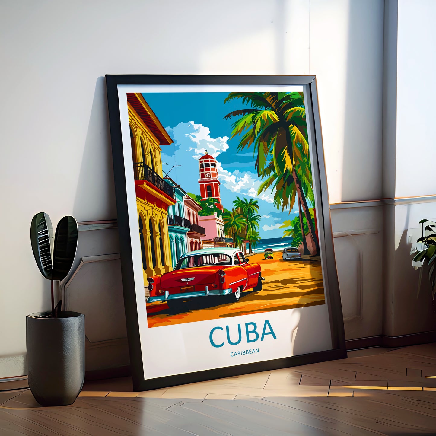 Cuba Caribbean Travel Poster