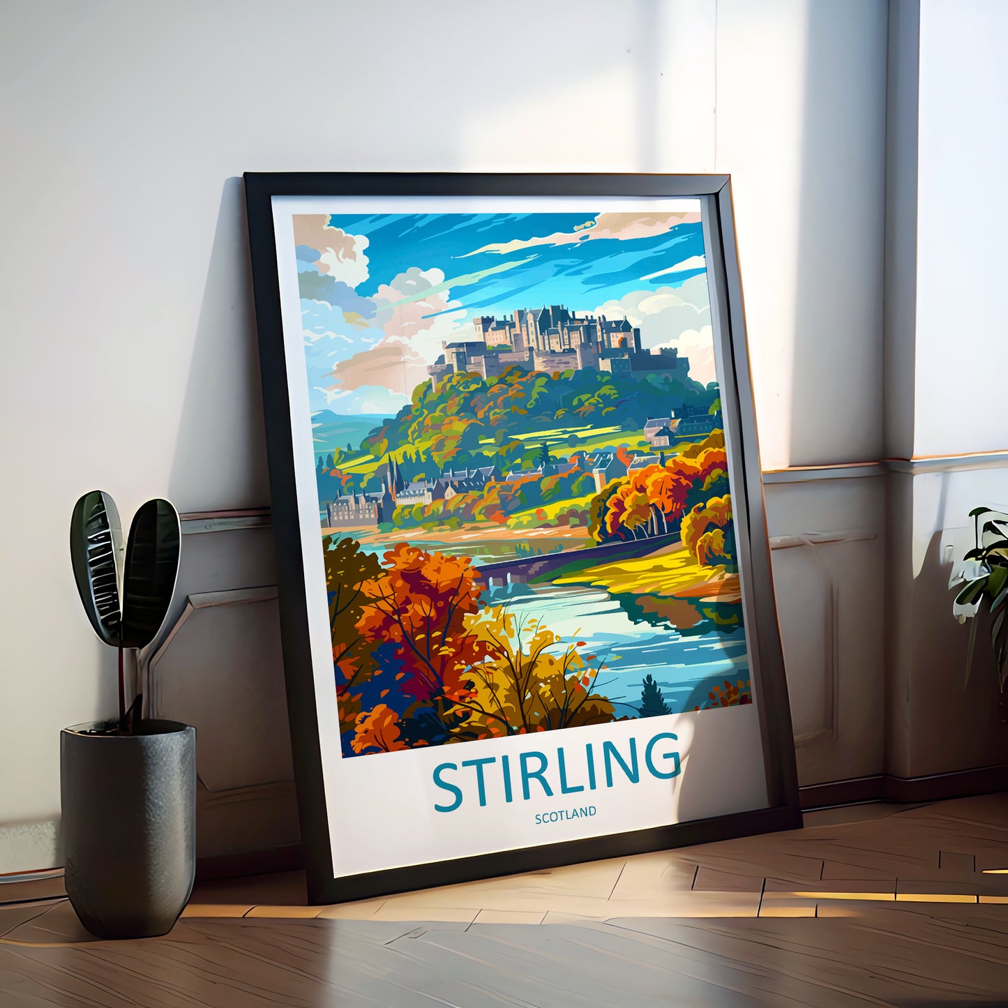 Stirling Scotland Travel Poster