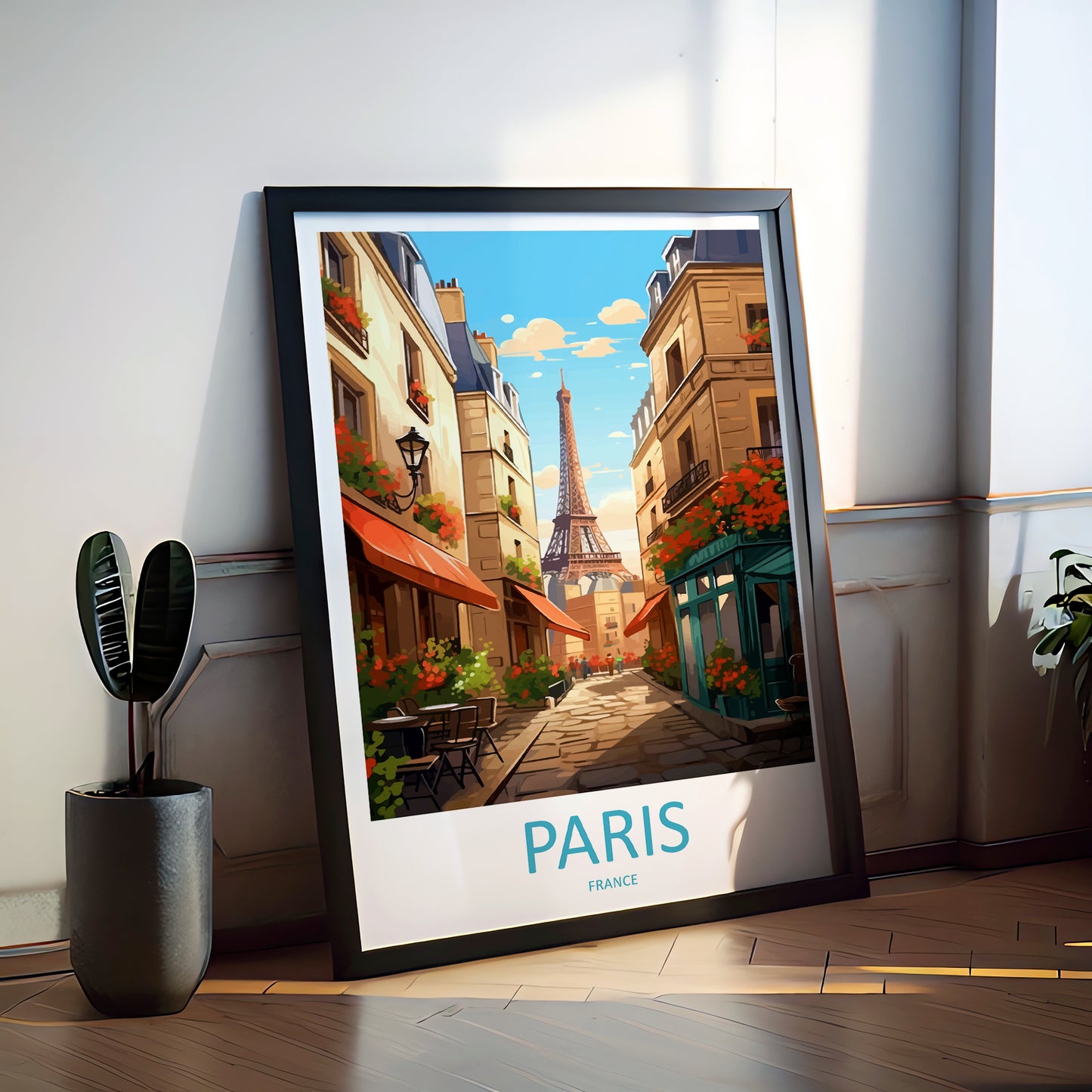 Paris Eiffel Tower France Travel Poster