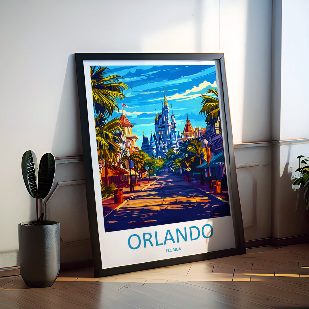 Orlando Florida USA Travel Poster