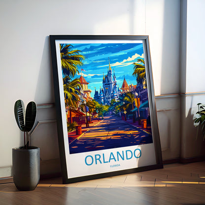 Orlando Florida USA Travel Poster