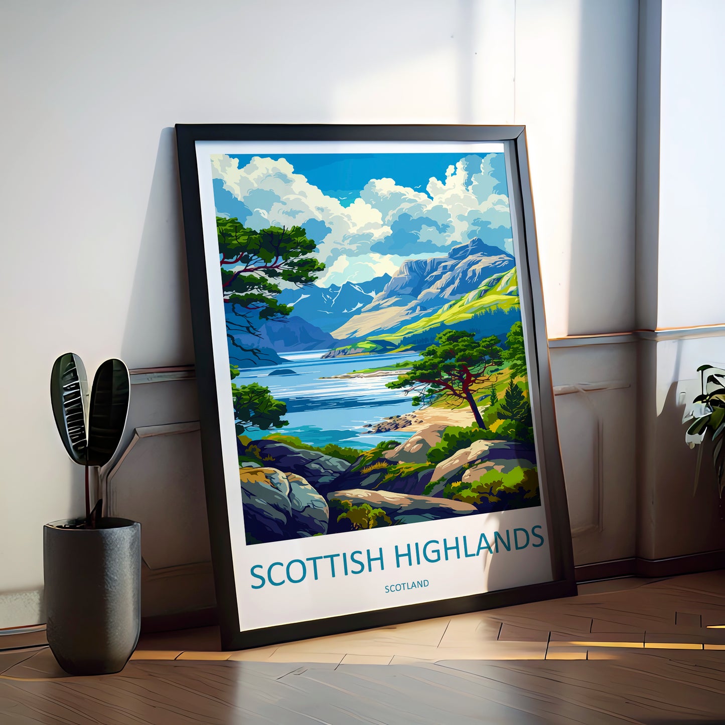 Scottish Highlands Scotland Travel Poster