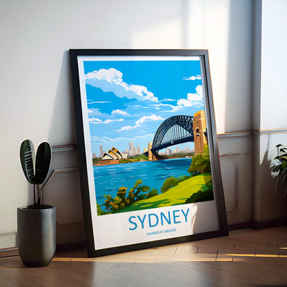 Sydney Harbour Bridge Australia Travel Poster