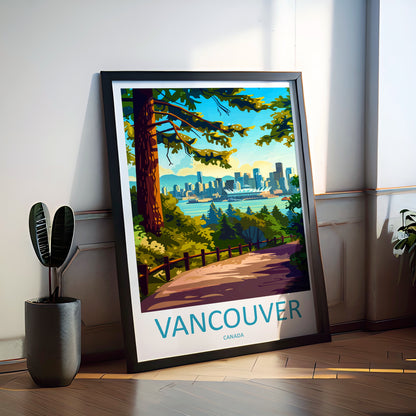 Vancouver Canada Travel Poster