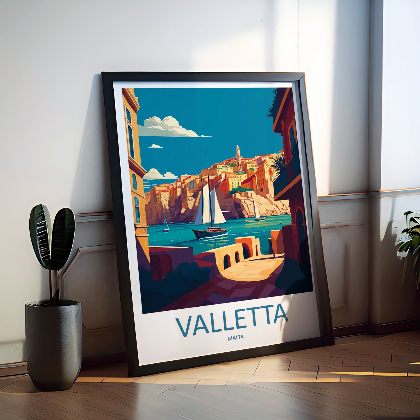 Valletta Malta Travel Poster