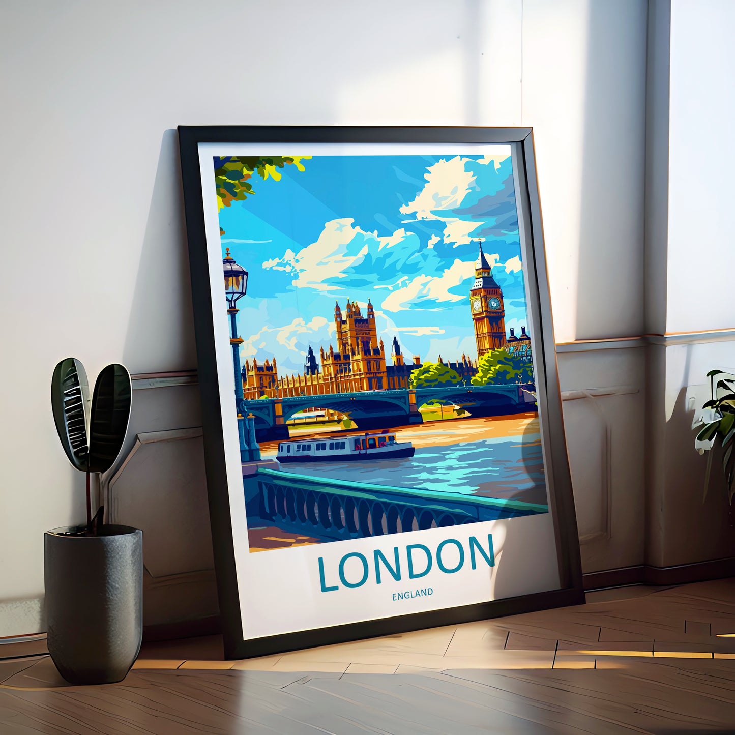 London City England Travel Poster