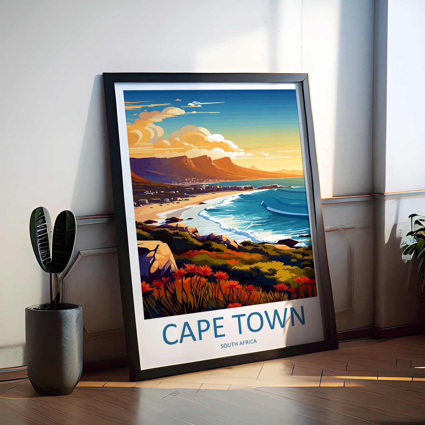 Cape Town South Africa Travel Poster