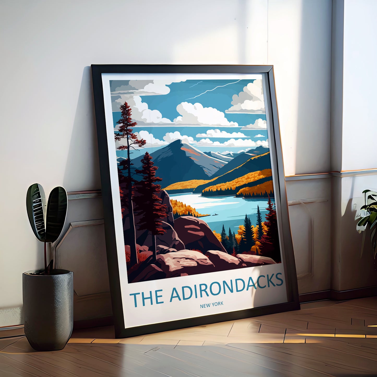 The Adirondacks USA Travel Poster