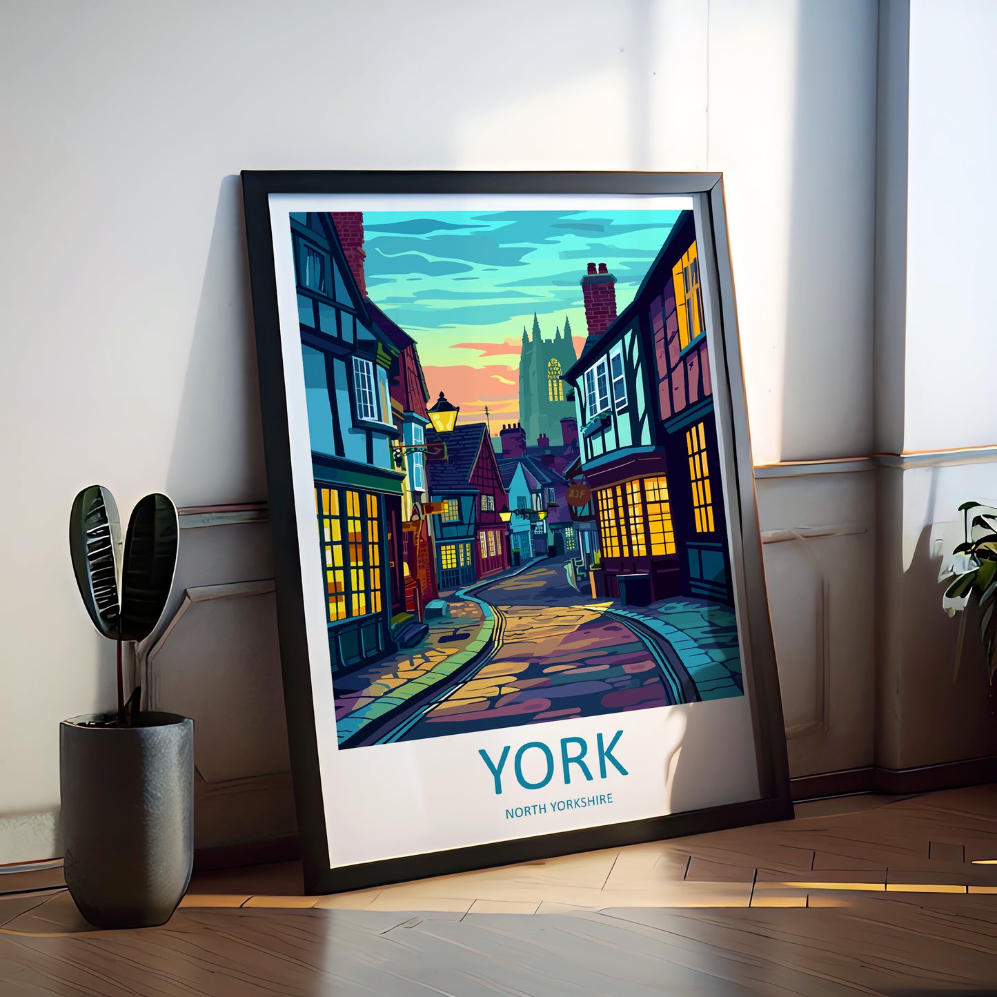 York England Travel Poster