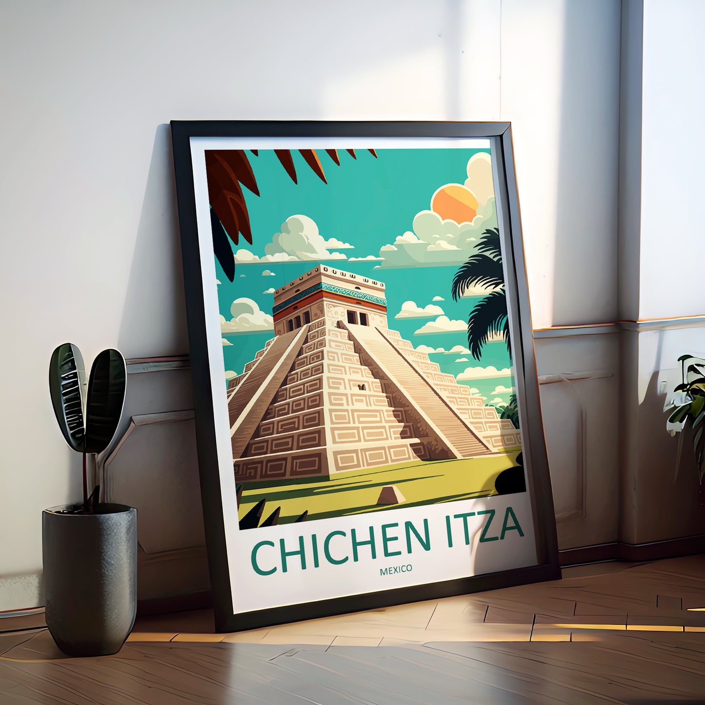 Chichen Itza Mexico Travel Poster