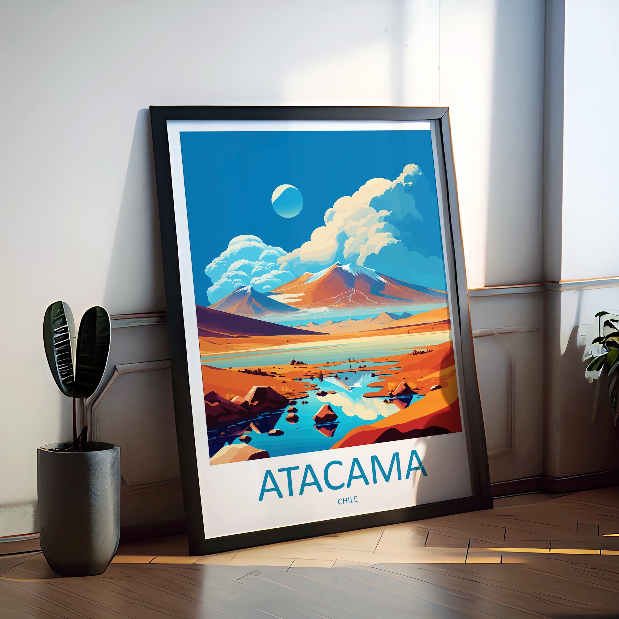 Atacama Desert Chile Travel Poster