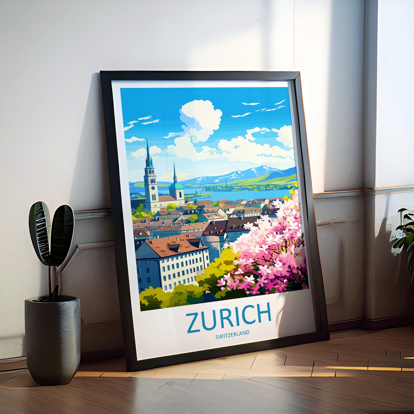 Zurich Switzerland Travel Poster