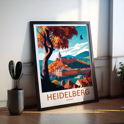 Heidelberg Germany Travel Poster