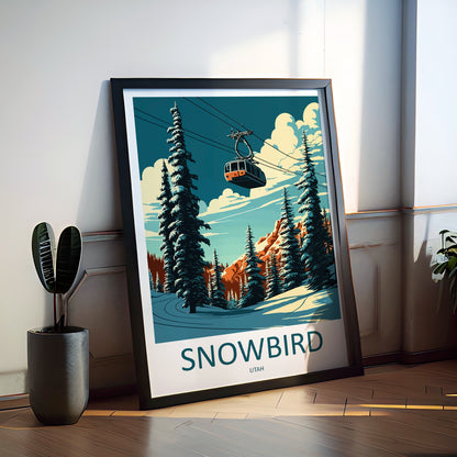 Snowbird Utah USA Travel Poster