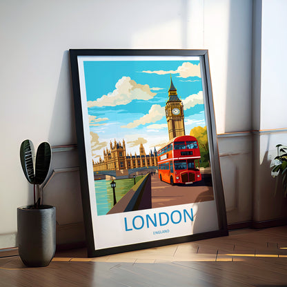 London City England Travel Poster