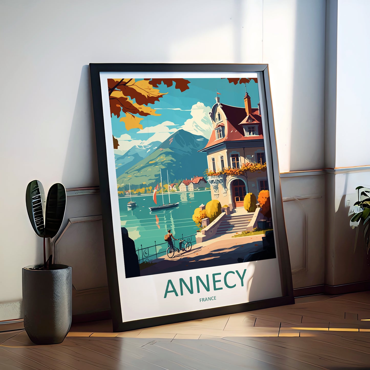 Annecy France Travel Poster