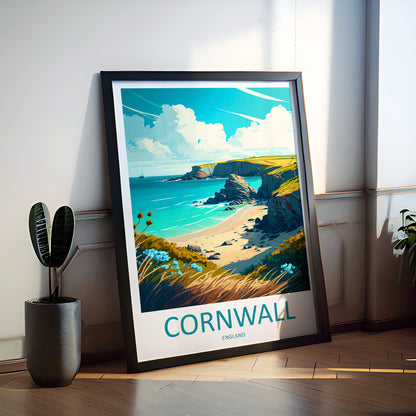 Cornwall England Travel Poster