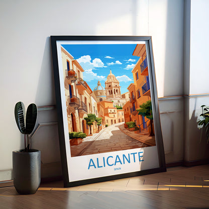 Alicante Spain Travel Poster