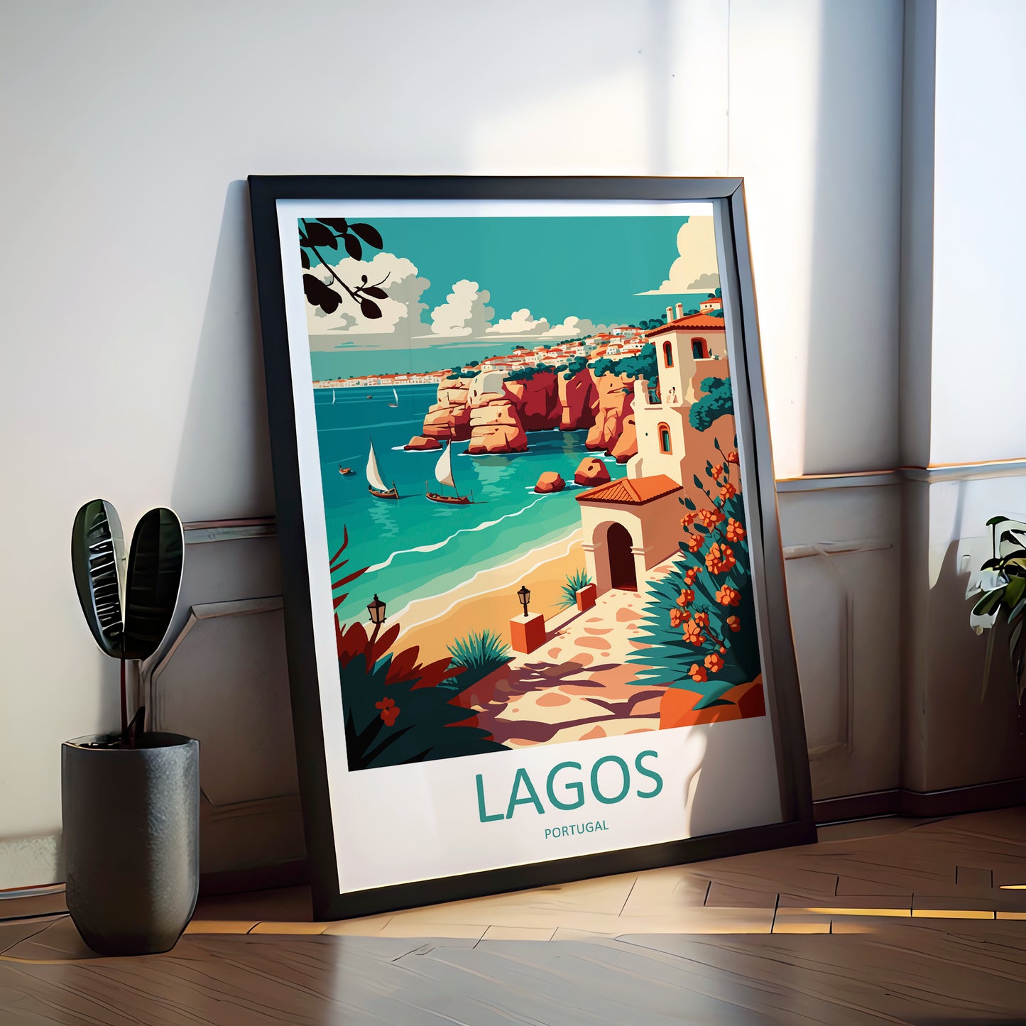 Lagos Portugal Travel Poster