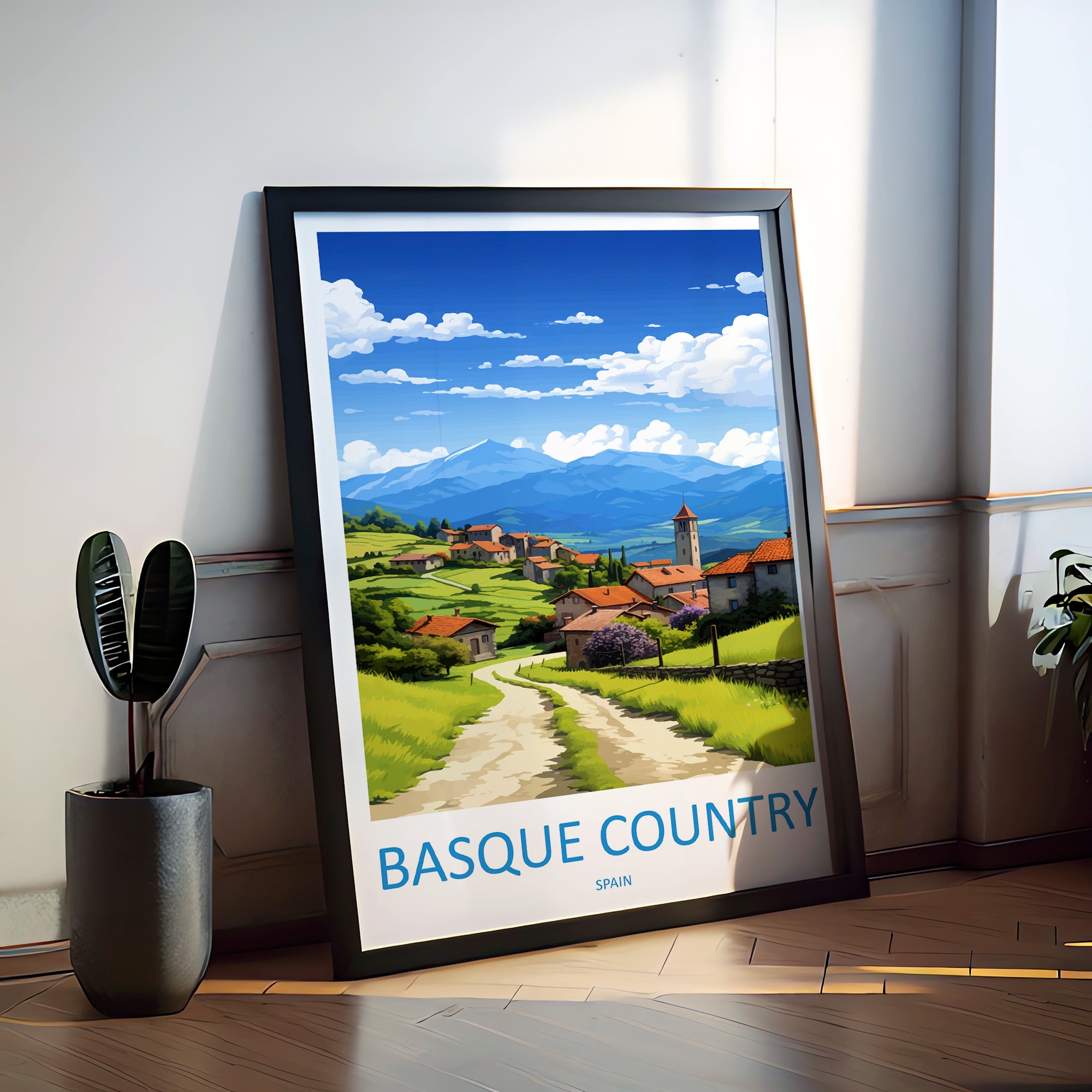 Basque Country Travel Poster