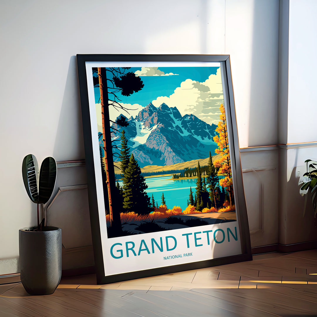 Grand Teton Travel Poster