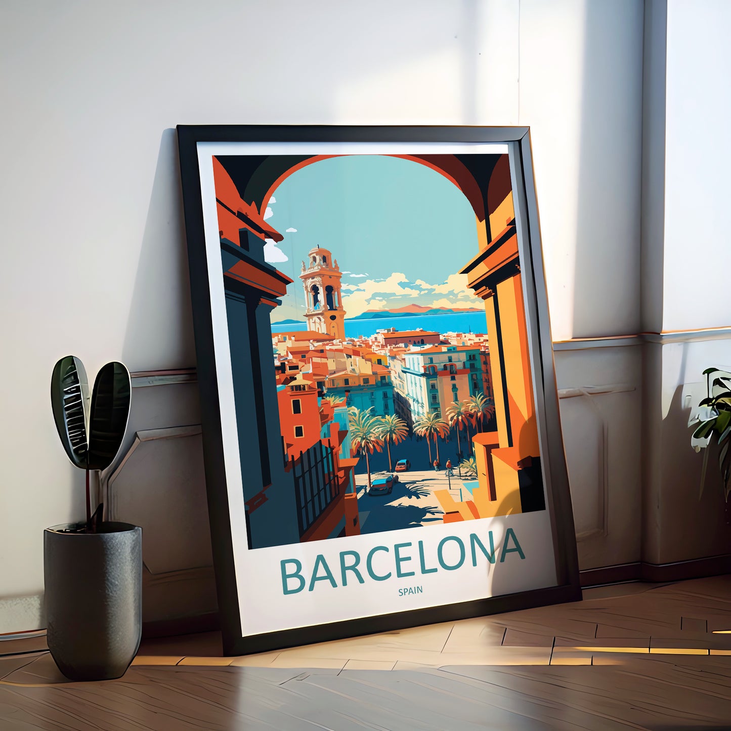 Barcelona Spain Travel Poster