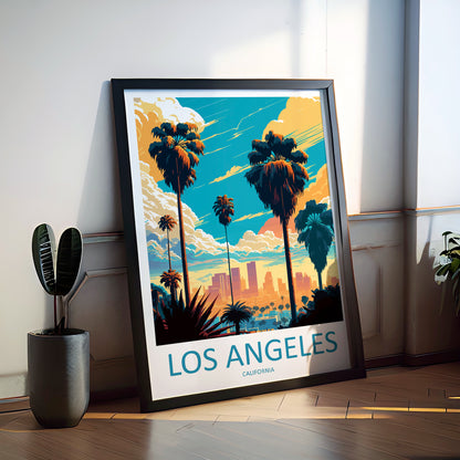 Los Angeles USA Travel Poster