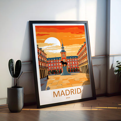 Madrid Spain Travel Poster